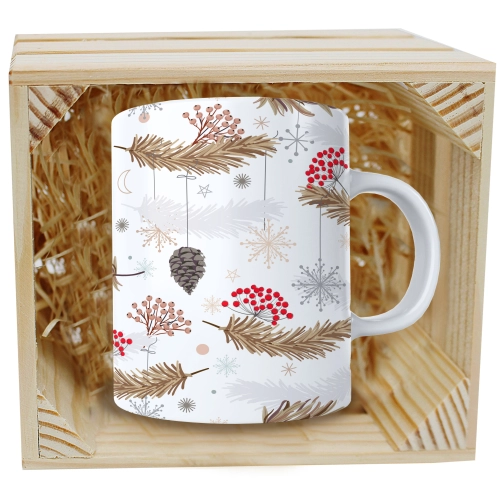 SUPER KUBEK 330ml W SKRZYNCE NA PREZENT ŚWIĄTECZNY