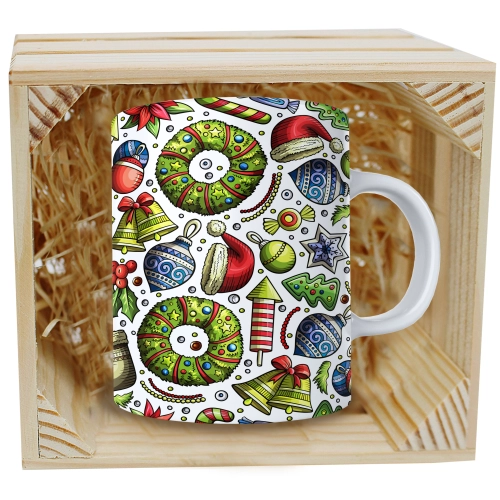 SUPER KUBEK 330ml W SKRZYNCE NA PREZENT ŚWIĄTECZNY