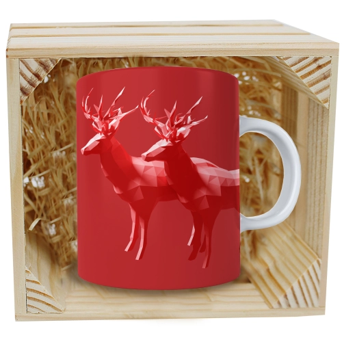 SUPER KUBEK 330ml W SKRZYNCE NA PREZENT ŚWIĄTECZNY