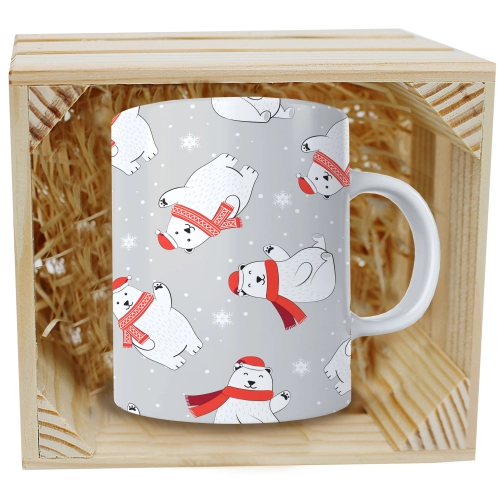 SUPER KUBEK 330ml W SKRZYNCE NA PREZENT ŚWIĄTECZNY