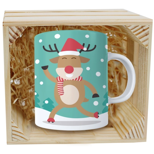 SUPER KUBEK 330ml W SKRZYNCE NA PREZENT ŚWIĄTECZNY