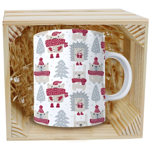 SUPER KUBEK 330ml W SKRZYNCE NA PREZENT ŚWIĄTECZNY