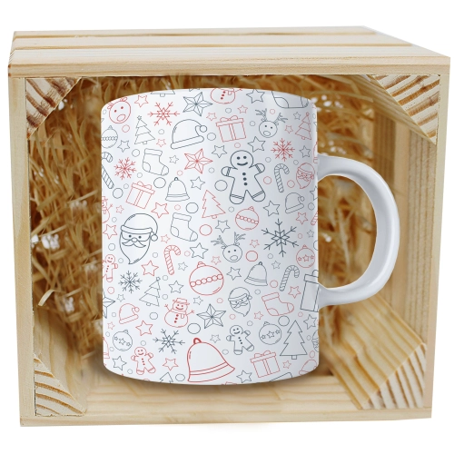 SUPER KUBEK 330ml W SKRZYNCE NA PREZENT ŚWIĄTECZNY