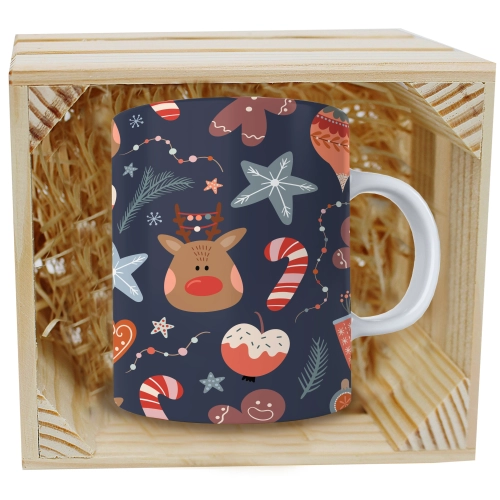 SUPER KUBEK 330ml W SKRZYNCE NA PREZENT ŚWIĄTECZNY