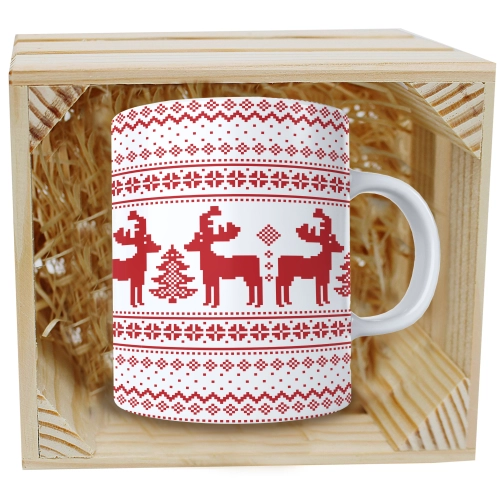 SUPER KUBEK 330ml W SKRZYNCE NA PREZENT ŚWIĄTECZNY