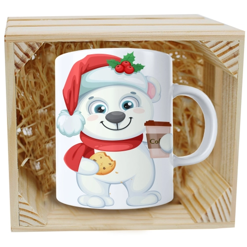 SUPER KUBEK 330ml W SKRZYNCE NA PREZENT ŚWIĄTECZNY