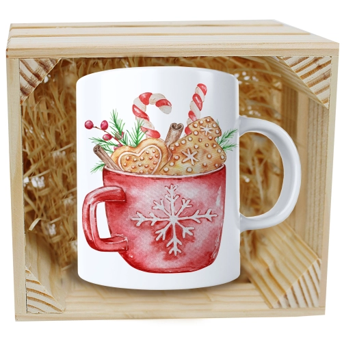 SUPER KUBEK 330ml W SKRZYNCE NA PREZENT ŚWIĄTECZNY