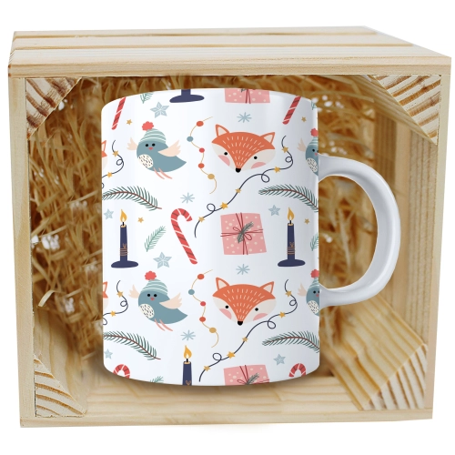 SUPER KUBEK 330ml W SKRZYNCE NA PREZENT ŚWIĄTECZNY