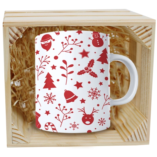 SUPER KUBEK 330ml W SKRZYNCE NA PREZENT ŚWIĄTECZNY