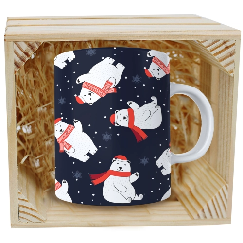 SUPER KUBEK 330ml W SKRZYNCE NA PREZENT ŚWIĄTECZNY