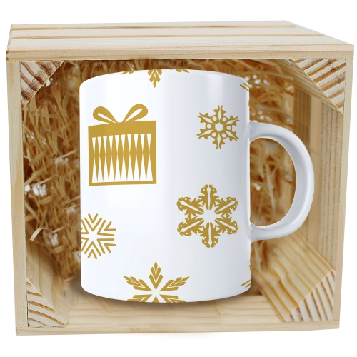 SUPER KUBEK 330ml W SKRZYNCE NA PREZENT ŚWIĄTECZNY