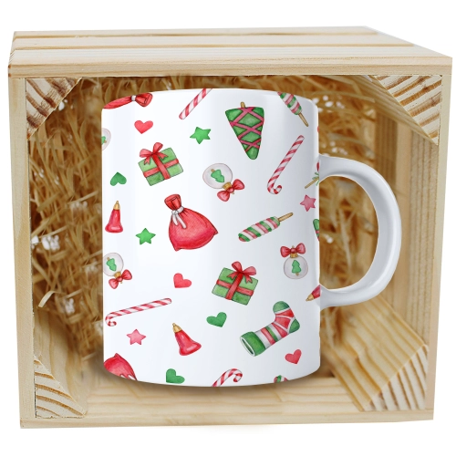 SUPER KUBEK 330ml W SKRZYNCE NA PREZENT ŚWIĄTECZNY