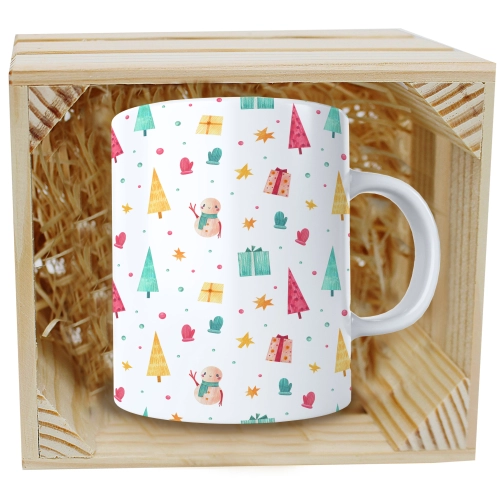 SUPER KUBEK 330ml W SKRZYNCE NA PREZENT ŚWIĄTECZNY