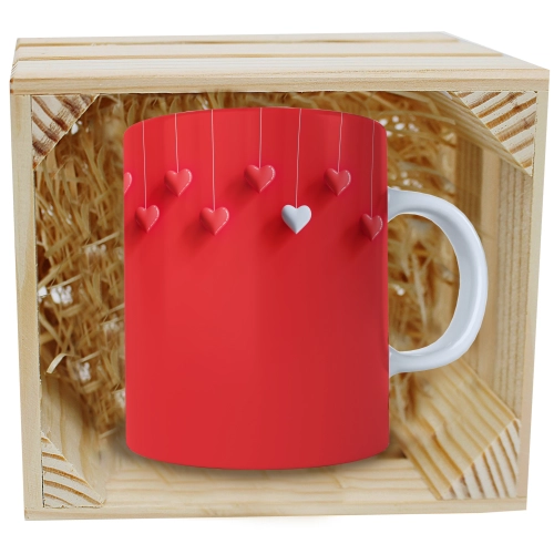 PREZENT WALENTYNKI DZIEŃ KOBIET KUBEK W SKRZYNCE