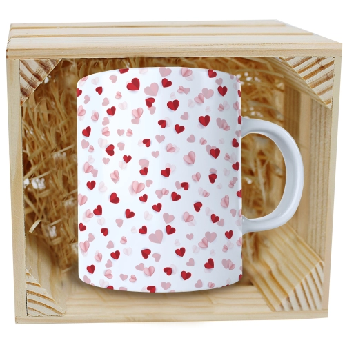 PREZENT WALENTYNKI DZIEŃ KOBIET KUBEK W SKRZYNCE