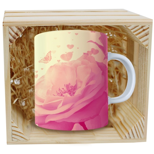 PREZENT WALENTYNKI DZIEŃ KOBIET KUBEK W SKRZYNCE