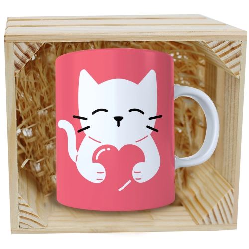 PREZENT WALENTYNKI DZIEŃ KOBIET KUBEK W SKRZYNCE