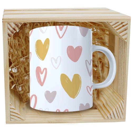 PREZENT WALENTYNKI DZIEŃ KOBIET KUBEK W SKRZYNCE