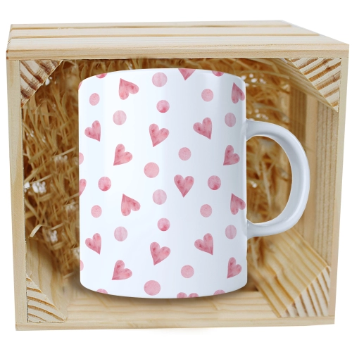 PREZENT WALENTYNKI DZIEŃ KOBIET KUBEK W SKRZYNCE