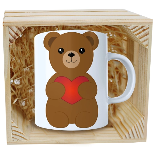 PREZENT WALENTYNKI DZIEŃ KOBIET KUBEK W SKRZYNCE