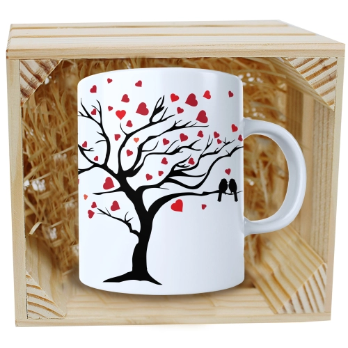 PREZENT WALENTYNKI DZIEŃ KOBIET KUBEK W SKRZYNCE