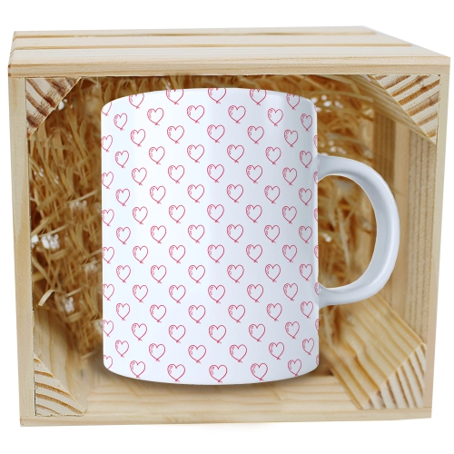 PREZENT WALENTYNKI DZIEŃ KOBIET KUBEK W SKRZYNCE