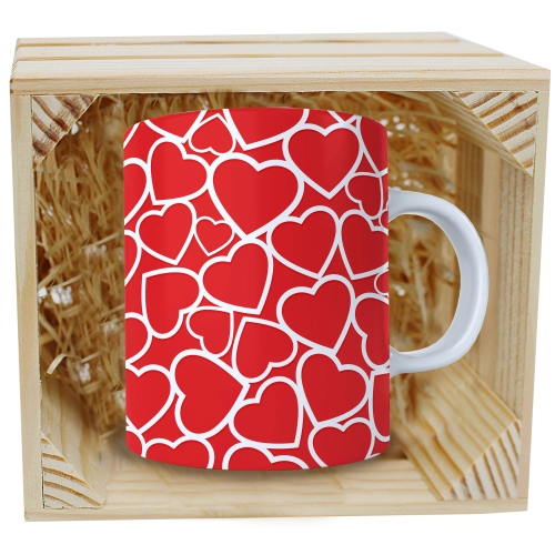 PREZENT WALENTYNKI DZIEŃ KOBIET KUBEK W SKRZYNCE