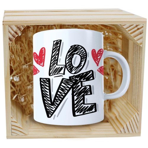 PREZENT WALENTYNKI DZIEŃ KOBIET KUBEK W SKRZYNCE