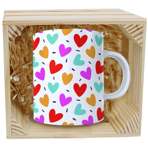 PREZENT WALENTYNKI DZIEŃ KOBIET KUBEK W SKRZYNCE