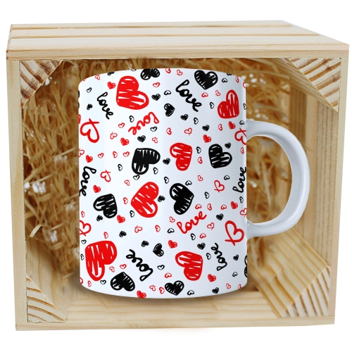 PREZENT WALENTYNKI DZIEŃ KOBIET KUBEK W SKRZYNCE