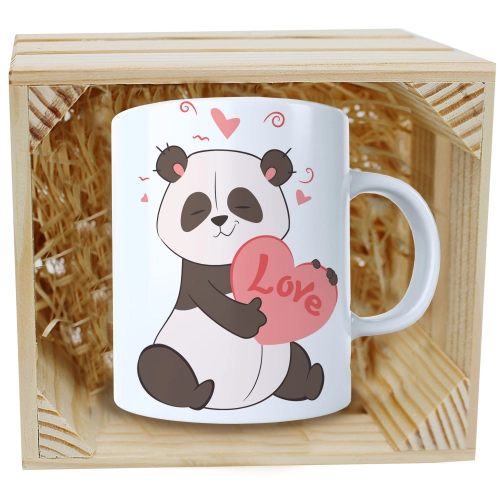 PREZENT WALENTYNKI DZIEŃ KOBIET KUBEK W SKRZYNCE