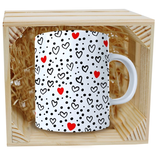 PREZENT WALENTYNKI DZIEŃ KOBIET KUBEK W SKRZYNCE