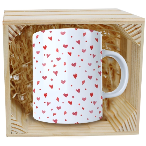 PREZENT WALENTYNKI DZIEŃ KOBIET KUBEK W SKRZYNCE