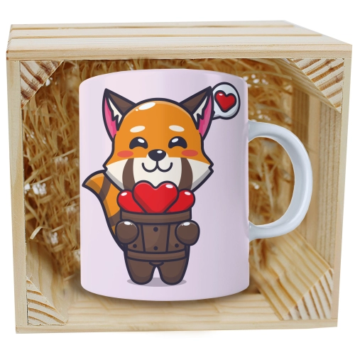 PREZENT WALENTYNKI DZIEŃ KOBIET KUBEK W SKRZYNCE