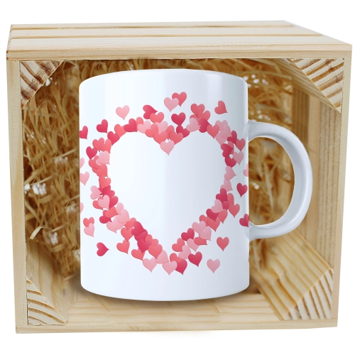 PREZENT WALENTYNKI DZIEŃ KOBIET KUBEK W SKRZYNCE