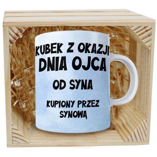 KUBEK W SKRZYNCE NA PREZENT DZIEŃ OJCA TATY TATA