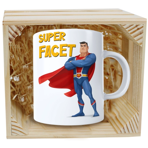 KUBEK W SKRZYNCE NA PREZENT DZIEŃ CHŁOPAKA FACET