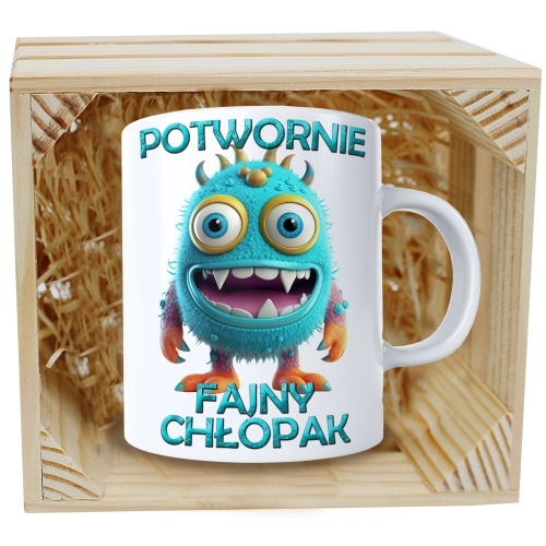 KUBEK W SKRZYNCE NA PREZENT DZIEŃ CHŁOPAKA FACET