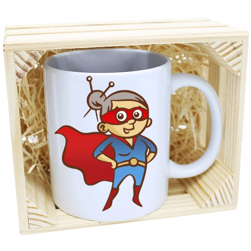 PREZENT KUBEK Z NADRUKIEM DLA BABCI W SKRZYNCE