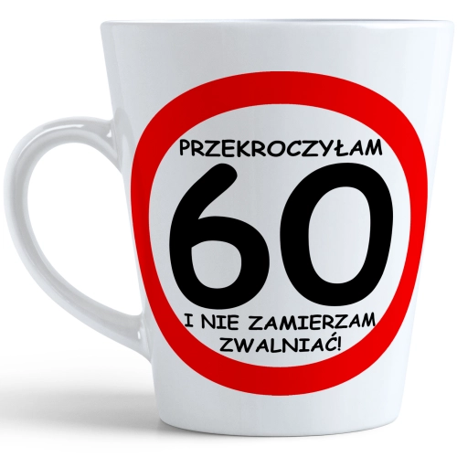 KUBEK LATTE PREZENT URODZINY 60 SZEŚĆDZIESIĄTKĘ ZNAK