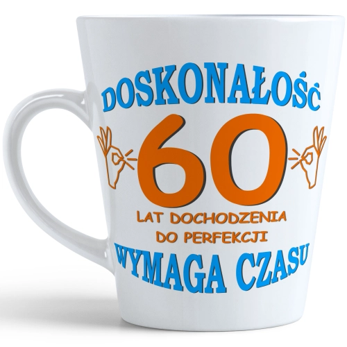 KUBEK LATTE PREZENT URODZINY 60 SZEŚĆDZIESIĄTKĘ ZNAK