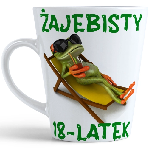 KUBEK LATTE PREZENT URODZINY 18 OSIEMNASTKĘ ZNAK