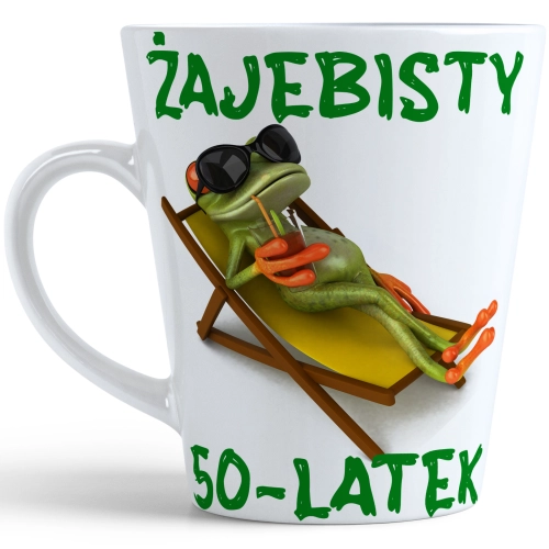KUBEK LATTE PREZENT URODZINY 50 PIĘĆDZIESIĄTKĘ ZNAK