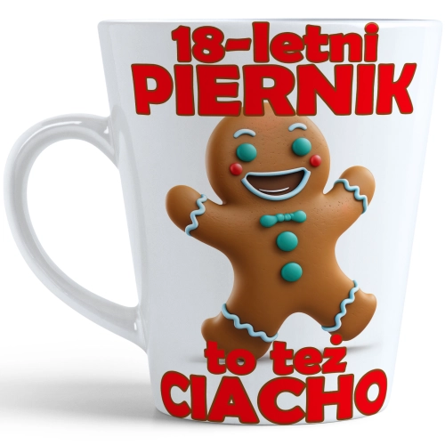 KUBEK LATTE PREZENT URODZINY 18 OSIEMNASTKĘ ZNAK