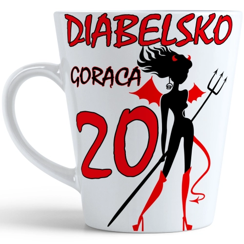 KUBEK LATTE PREZENT URODZINY 20 DWUDZIESTKĘ ZNAK