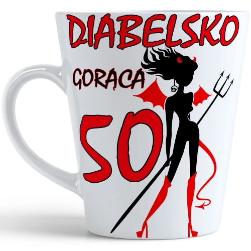 KUBEK LATTE PREZENT URODZINY 50 PIĘĆDZIESIĄTKĘ ZNAK