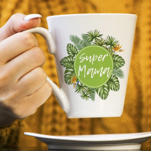 KUBEK LATTE 330ml DLA MAMY Z NADRUKIEM NA PREZENT DZIEŃ MATKI MAMA MAMUSIA