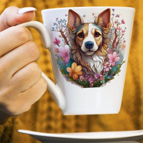 WIOSENNY WIELKANOCNY KUBEK LATTE 330ml PREZENT WIOSNA PIES