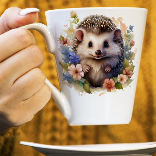 WIOSENNY WIELKANOCNY KUBEK LATTE 330ml PREZENT WIOSNA JEŻ