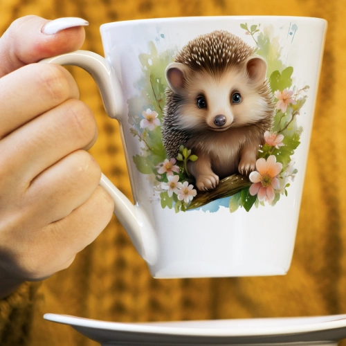 WIOSENNY WIELKANOCNY KUBEK LATTE 330ml PREZENT WIOSNA JEŻ